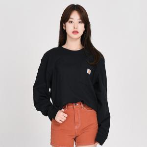 (K126) 워크 포켓 긴팔티 BLACK